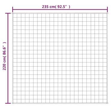vidaXL Κουβέρτα Βαρύτητας Μπλε 220 x 235 εκ. 15 κ. Υφασμάτινη