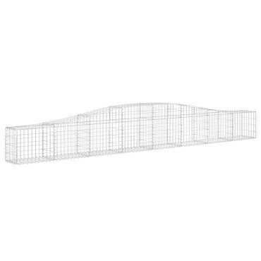 vidaXL Συρματοκιβώτια Τοξωτά 4 τεμ. 400x30x40/60 εκ. Γαλβαν. Ατσάλι