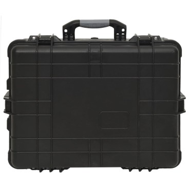 vidaXL Θήκη Πτήσης με Ρόδες Μαύρη 58 x 45 x 27 εκ. από Πολυπροπυλένιο