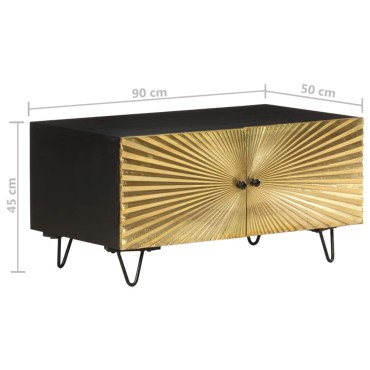 vidaXL Τραπεζάκι Σαλονιού 90x50x45cm από Μασίφ Ξύλο Μάνγκο 1 τεμ.