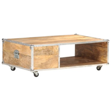 vidaXL Τραπεζάκι Σαλονιού 89x59x33cm Μασίφ Ακατέργαστο Ξύλο Μάνγκο 1 τεμ.