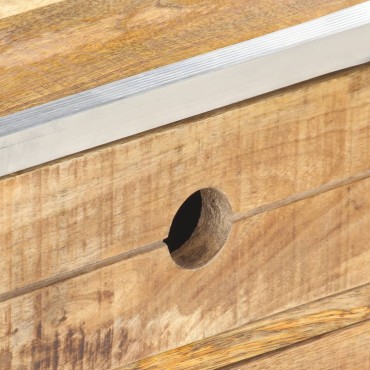 vidaXL Τραπεζάκι Σαλονιού 89x59x33cm Μασίφ Ακατέργαστο Ξύλο Μάνγκο 1 τεμ.