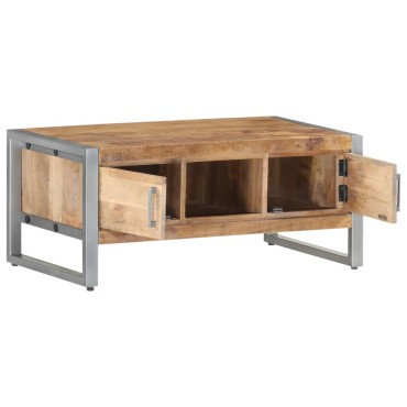 vidaXL Τραπεζάκι Σαλονιού 95x50x40cm από Ακατέργαστο Ξύλο Μάνγκο 1 τεμ.