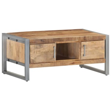vidaXL Τραπεζάκι Σαλονιού 95x50x40cm από Ακατέργαστο Ξύλο Μάνγκο 1 τεμ.