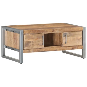 vidaXL Τραπεζάκι Σαλονιού 95x50x40cm από Ακατέργαστο Ξύλο Μάνγκο 1 τεμ.