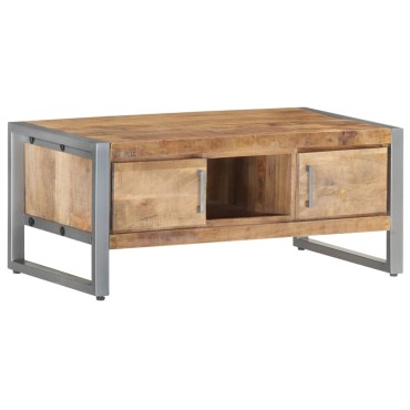 vidaXL Τραπεζάκι Σαλονιού 95x50x40cm από Ακατέργαστο Ξύλο Μάνγκο 1 τεμ.