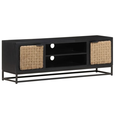 vidaXL Έπιπλο Τηλεόρασης 120x30x40cm από Μασίφ Ξύλο Μάνγκο