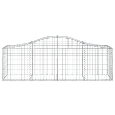 vidaXL Συρματοκιβώτια Τοξωτά 11 τεμ. 200x50x60/80 εκ. Γαλβαν. Ατσάλι