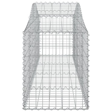 vidaXL Συρματοκιβώτια Τοξωτά 3 τεμ. 200x50x60/80 εκ. Γαλβαν. Ατσάλι