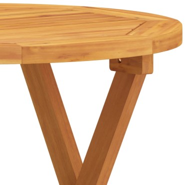 vidaXL Τραπέζι Bistro 46x47cm από Μασίφ Ξύλο Ακακίας 1 τεμ.