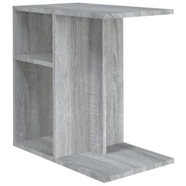 vidaXL Βοηθητικό Τραπέζι Γκρι Sonoma 50x30x50cm Επεξεργασμένο Ξύλο 1 τεμ.