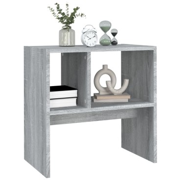 vidaXL Βοηθητικό Τραπέζι Γκρι Sonoma 50x30x50cm Επεξεργασμένο Ξύλο 1 τεμ.
