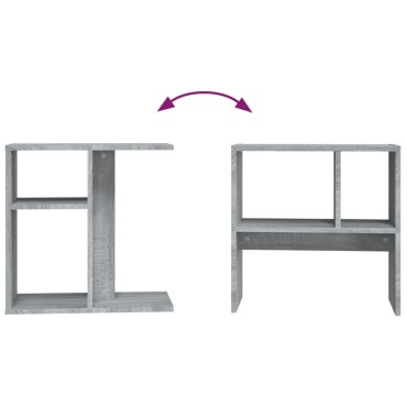 vidaXL Βοηθητικό Τραπέζι Γκρι Sonoma 50x30x50cm Επεξεργασμένο Ξύλο 1 τεμ.