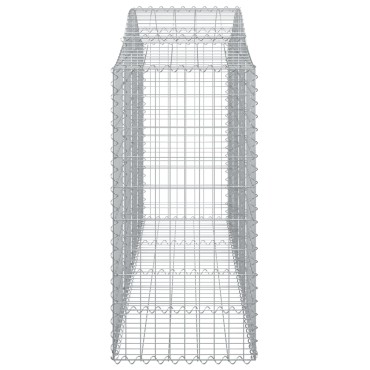 vidaXL Συρματοκιβώτια Τοξωτά 20 τεμ. 200x50x120/140 εκ. Γαλβαν. Ατσάλι