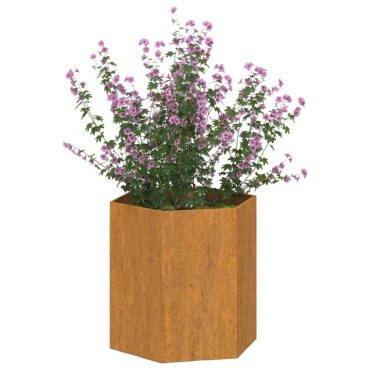 vidaXL Ζαρντινιέρα Σκουρ. 40 x 40 x 45 εκ. Ατσάλι Σκληρυθέν στον Αέρα