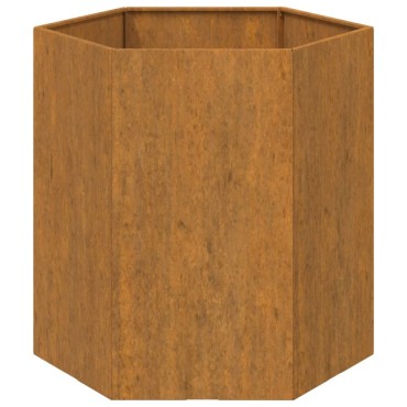 vidaXL Ζαρντινιέρα Σκουρ. 40 x 40 x 45 εκ. Ατσάλι Σκληρυθέν στον Αέρα