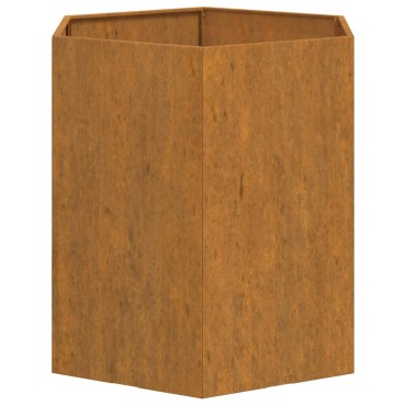 vidaXL Ζαρντινιέρα Σκουρ. 40 x 40 x 45 εκ. Ατσάλι Σκληρυθέν στον Αέρα