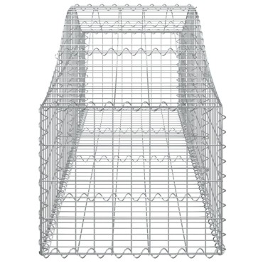 vidaXL Συρματοκιβώτια Τοξωτά 9 τεμ. 200x50x40/60 εκ. Γαλβαν. Ατσάλι