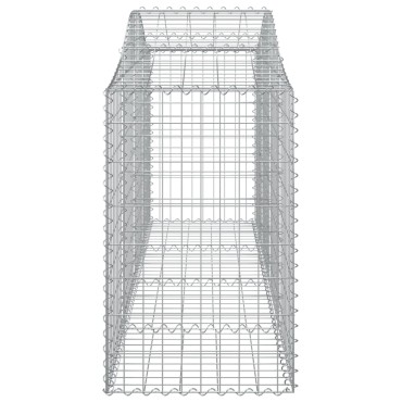 vidaXL Συρματοκιβώτια Τοξωτά 40 τεμ. 200x50x80/100 εκ. Γαλβαν. Ατσάλι