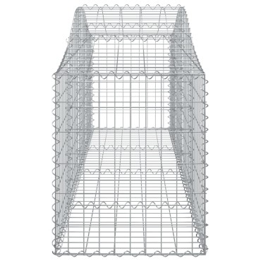 vidaXL Συρματοκιβώτια Τοξωτά 20 τεμ. 200x50x60/80 εκ. Γαλβαν. Ατσάλι