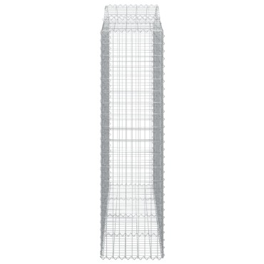 vidaXL Συρματοκιβώτια Τοξωτά 7 τεμ. 200x50x180/200 εκ. Γαλβαν. Ατσάλι