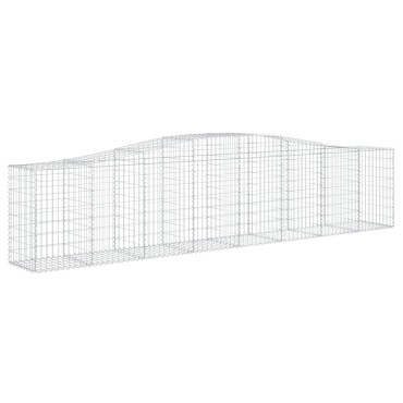vidaXL Συρματοκιβώτια Τοξωτά 15 τεμ. 400x50x80/100 εκ. Γαλβαν. Ατσάλι
