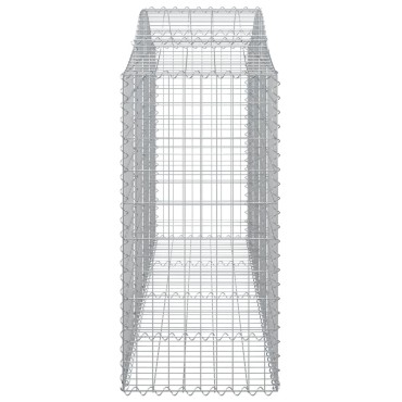 vidaXL Συρματοκιβώτια Τοξωτά 25 τεμ. 200x50x120/140 εκ. Γαλβαν. Ατσάλι