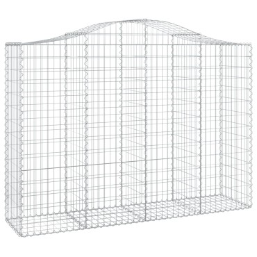 vidaXL Συρματοκιβώτια Τοξωτά 20 τεμ. 200x50x140/160 εκ. Γαλβαν. Ατσάλι