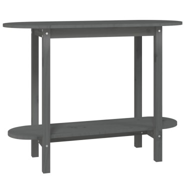 vidaXL Τραπέζι Κονσόλα Γκρί 110x40x80cm από Μασίφ Ξύλο Πεύκου 1 τεμ.