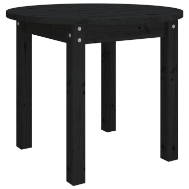 vidaXL Τραπεζάκι Σαλονιού Μαύρο 55x45cm από Μασίφ Ξύλο Πεύκου 1 τεμ.