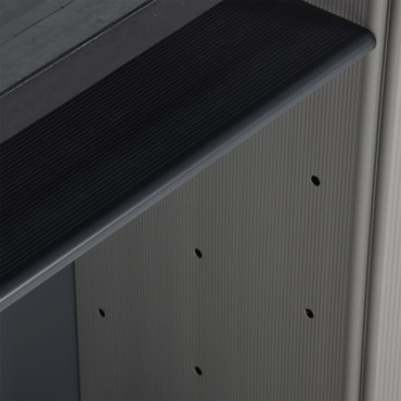 vidaXL Κάδος Απορριμάτων Κήπου Γκρι/Μαύρο 68x40x85 εκ. Πολυπροπυλένιο