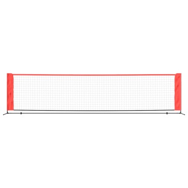 vidaXL Δίχτυ Τένις Μαύρο & Κόκκινο 400x100x87 εκ. από Πολυεστέρα