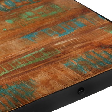 vidaXL Τραπέζι Σαλονιού με Τροχούς 100x60x26cm Μασίφ Ανακυκλ. Ξύλο 1 τεμ.