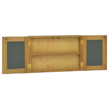 vidaXL Ντουλάπι Καθρέφτη 60x10x40cm από Μασίφ Ξύλο Teak 1 τεμ.