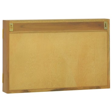 vidaXL Ντουλάπι Καθρέφτη 60x10x40cm από Μασίφ Ξύλο Teak 1 τεμ.