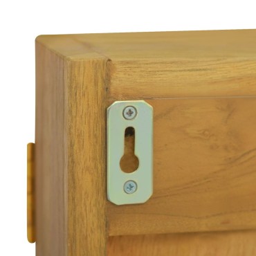 vidaXL Ντουλάπι Καθρέφτη 60x10x40cm από Μασίφ Ξύλο Teak 1 τεμ.