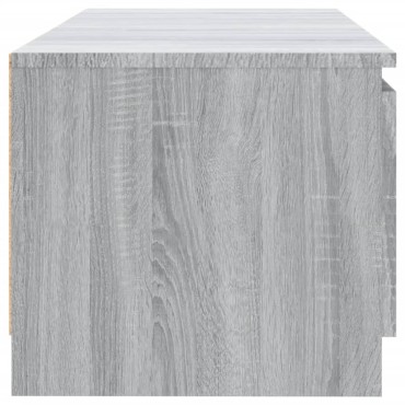 vidaXL Έπιπλο Τηλεόρασης με LED Γκρι Sonoma 140x40x36cm