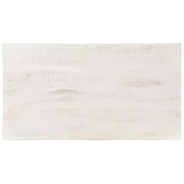 vidaXL Τραπεζάκι Σαλονιού Λευκό 110x60x45cm από Μασίφ Ξύλο Μάνγκο 1 τεμ.