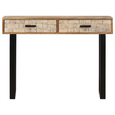 vidaXL Τραπέζι Κονσόλα 100x30x75cm από Μασίφ Ξύλο Μάνγκο 1 τεμ.
