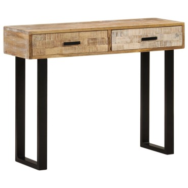 vidaXL Τραπέζι Κονσόλα 100x30x75cm από Μασίφ Ξύλο Μάνγκο 1 τεμ.