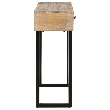 vidaXL Τραπέζι Κονσόλα 100x30x75cm από Μασίφ Ξύλο Μάνγκο 1 τεμ.