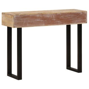 vidaXL Τραπέζι Κονσόλα 100x30x75cm από Μασίφ Ξύλο Μάνγκο 1 τεμ.