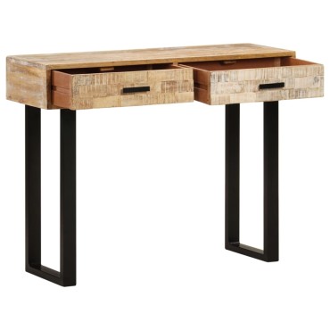 vidaXL Τραπέζι Κονσόλα 100x30x75cm από Μασίφ Ξύλο Μάνγκο 1 τεμ.