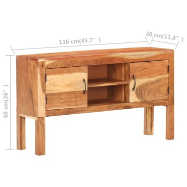 vidaXL Μπουφές 116x30x66cm από Μασίφ Ξύλο Ακακίας 1 τεμ.