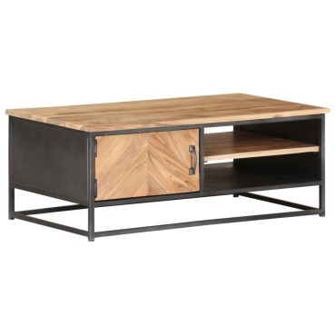 vidaXL Τραπεζάκι Σαλονιού 90x50x35cm από Μασίφ Ξύλο Ακακίας 1 τεμ.