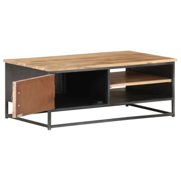 vidaXL Τραπεζάκι Σαλονιού 90x50x35cm από Μασίφ Ξύλο Ακακίας 1 τεμ.