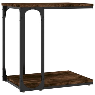 vidaXL Βοηθητικό Τραπέζι Καπνιστή Δρυς 50x35x52cm Επεξεργασμένο Ξύλο 1 τεμ.