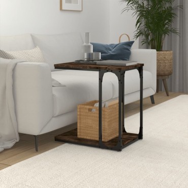 vidaXL Βοηθητικό Τραπέζι Καπνιστή Δρυς 50x35x52cm Επεξεργασμένο Ξύλο 1 τεμ.