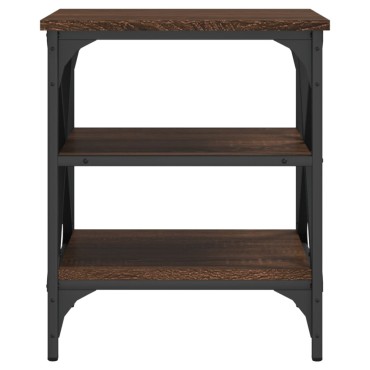 vidaXL Τραπεζάκια Σαλονιού 2 τεμ. Καφέ Δρυς 40x42x50cm Επεξ. Ξύλο