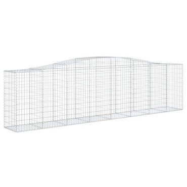 vidaXL Συρματοκιβώτια Τοξωτά 3 τεμ. 400x50x100/120 εκ. Γαλβαν. Ατσάλι